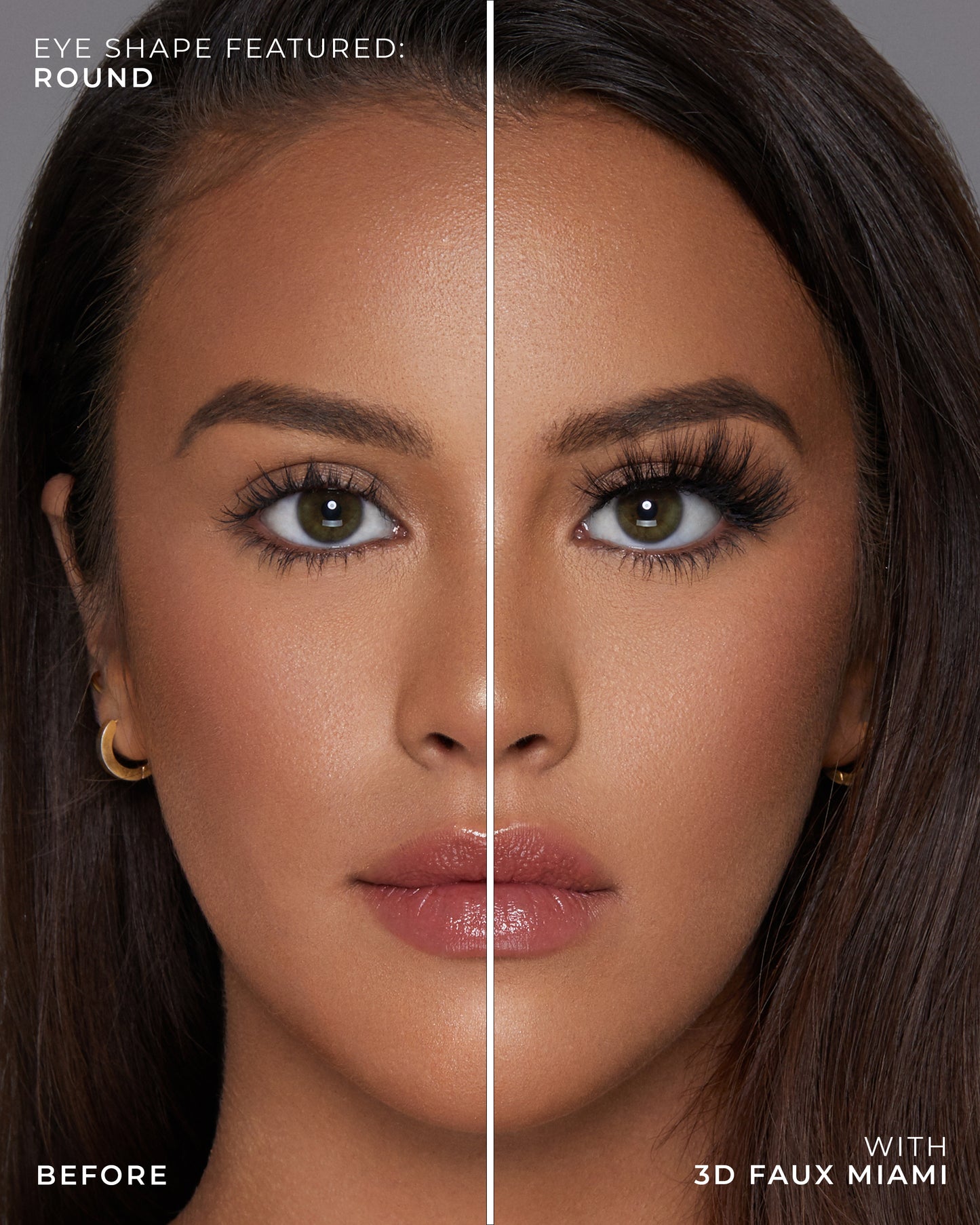 Lilly Lashes | 3D Faux Mink | Miami False Lash | Round Eye Shape