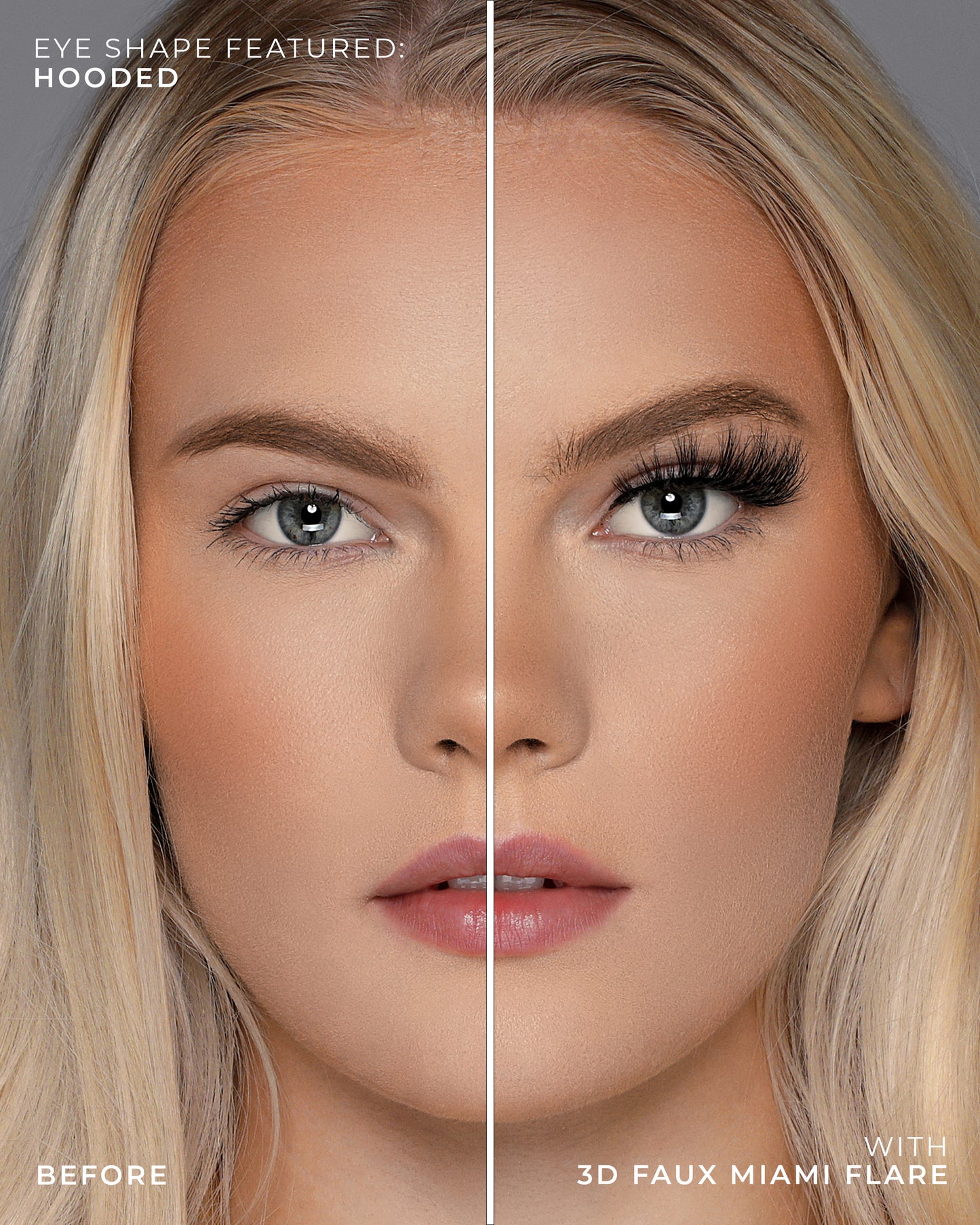 Lilly Lashes | 3D Faux Mink | Miami Flare False Lash | Hooded Eye Crop