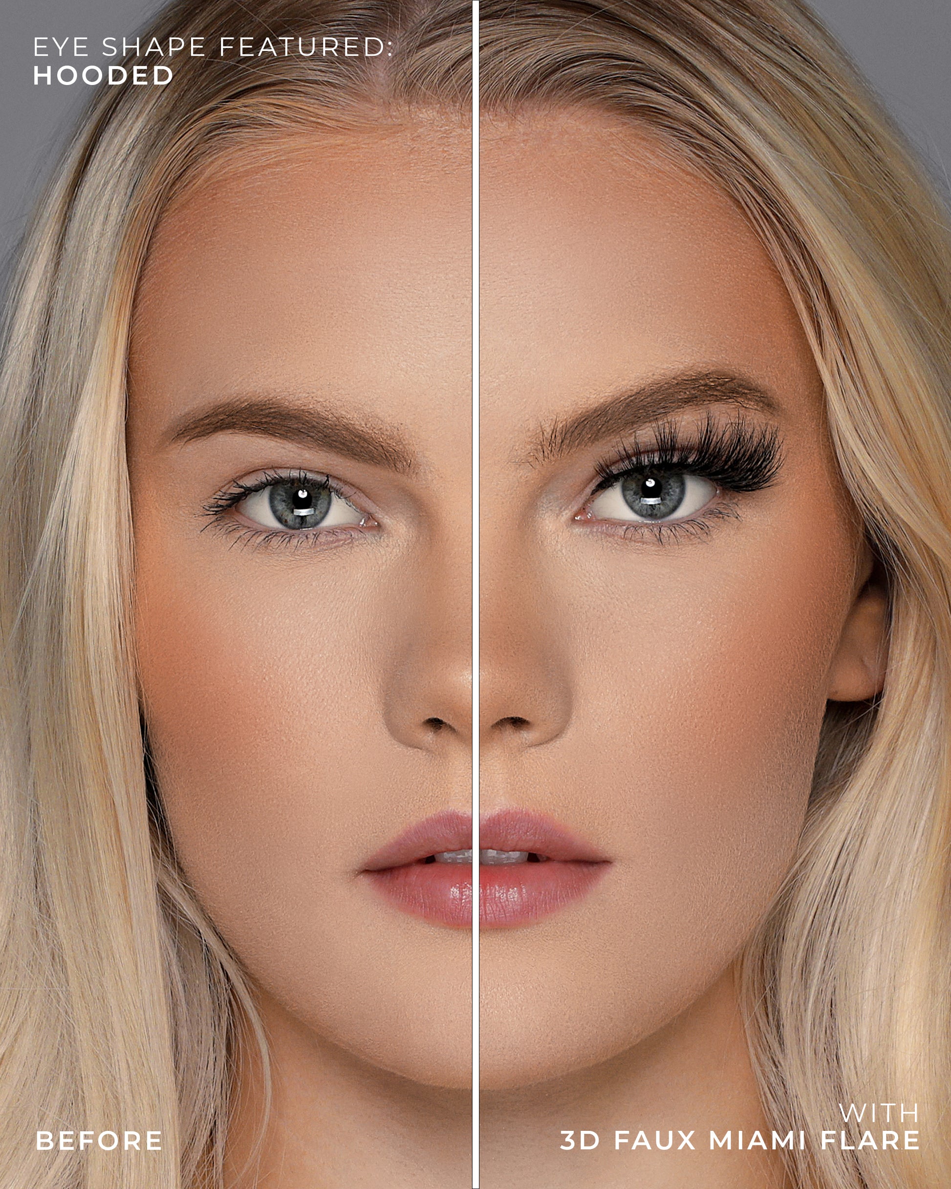 Lilly Lashes | 3D Faux Mink | Miami Flare False Lash | Hooded Eye Crop