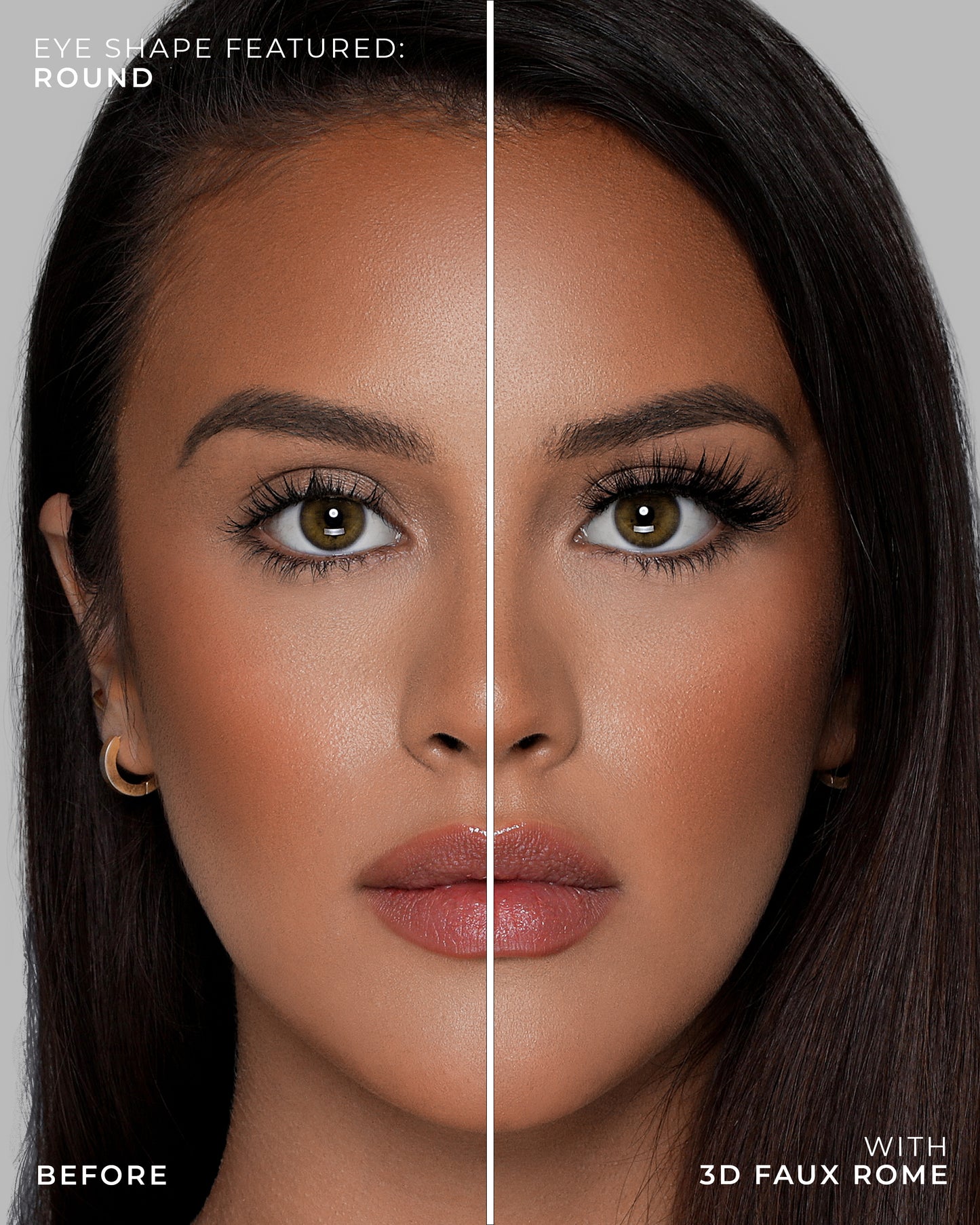 Lilly Lashes | 3D Faux Mink | Rome False Lash | Round Eye Crop