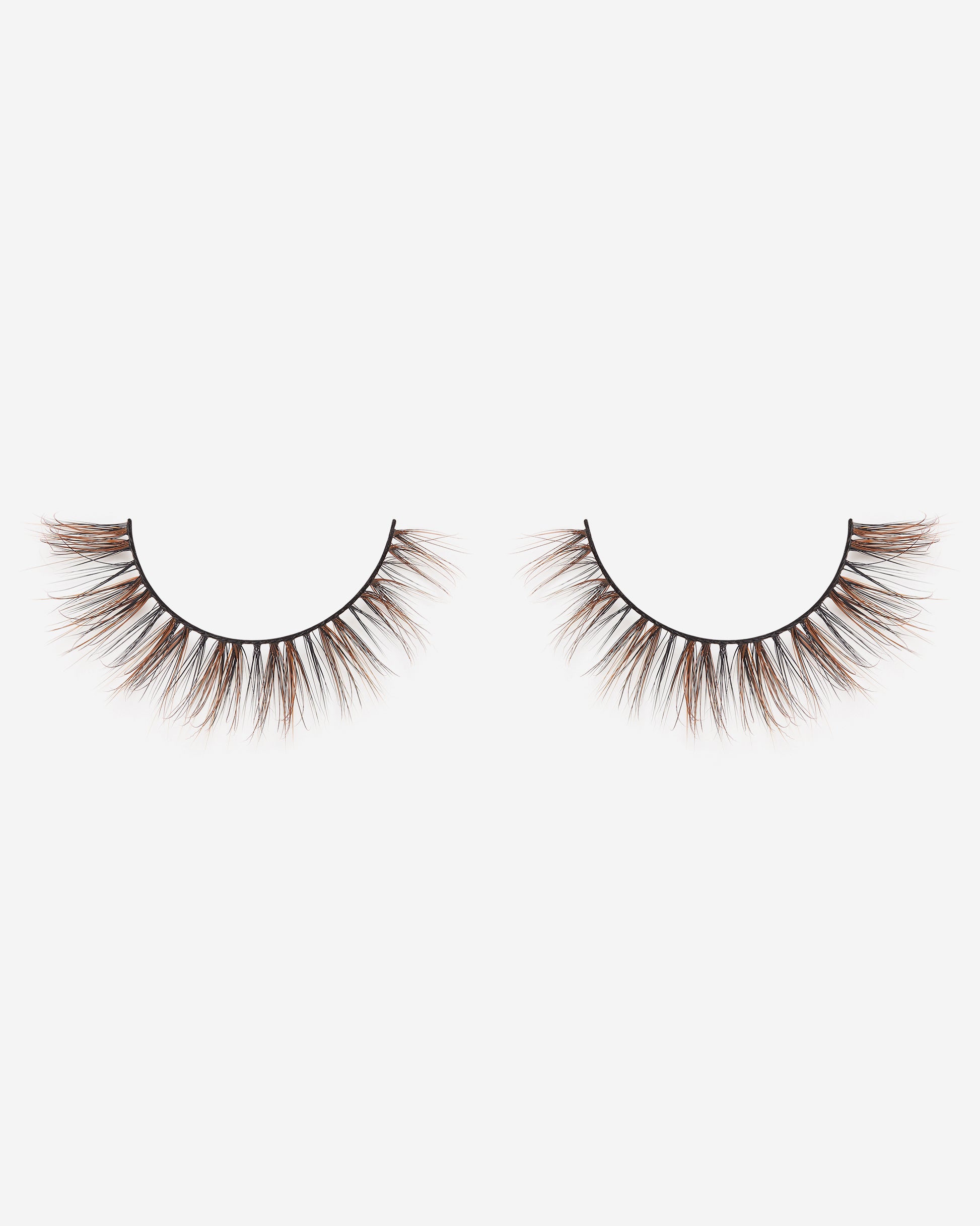 Lilly Lashes | Brown Blended | In The Buff | Side by Side