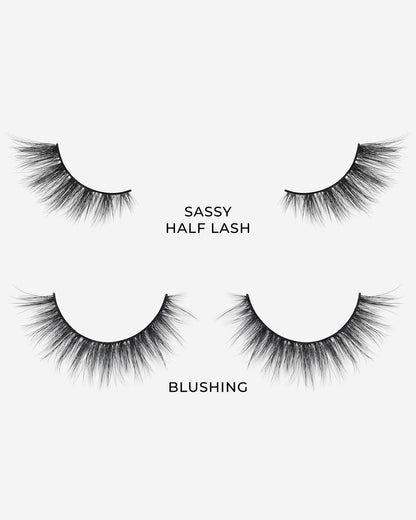 Lilly Lashes | Custom'Eyes Lash Kit | Sassy & Blushing Lash Side by Side